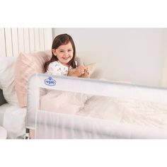 If you would label your toddler as a “wild sleeper”, give the Regalo HideAway Extra Long Bed Rail a try. It is an ideal solution for children who need a little extra protection from rolling out of bed. The all-steel bed rails measure 20” high so they can easily accommodate thick mattresses and extend an impressive 54” to provide the utmost coverage of the bed. Bed rails for toddlers can be an eye sore, so we’ve implemented our patented Glide Trac System. It allows the rail to tuck under the matt Bed Guard Rails, Safety Bed, Hideaway Bed, Bed Rails For Toddlers, Rail Guard, Bed Rail, Steel Bed, Long Bed, Queen Mattress Size