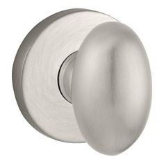 an image of a door knob in brushed steel