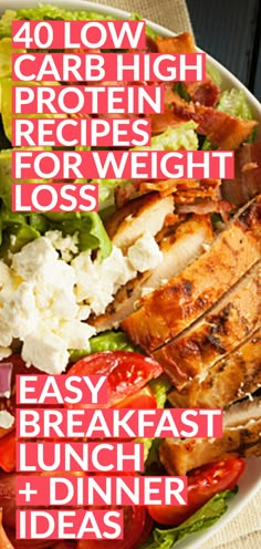 Jumpstart your weight loss with these low carb recipes and make meal planning easy! If you’re looking for a weight loss meal plan that’s healthy and easy a low carb diet is perfect for women! Whether you are researching the best low carb plans like the keto diet or looking for low carb recipes for breakfast, lunch, or dinner, you’ll find the results you need right here! Deserturi Raw Vegan, Low Carb Diet Meal Plan, 30 Day Meal Plan, Meal Plan For Beginners, Day Meal Plan, High Protein Low Carb Recipes, Healthy High Protein Meals, Low Carb Meal Plan, Low Carb High Protein