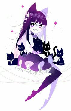 She loves cats that she became a Cat Cute Art Anime, Cats Tumblr, Art Pastel, Cats Cute, Art Anime, Cat Girl, Dr Who