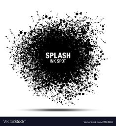 splash ink spot on white background