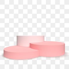 three pink circular objects on a white background png clipart free for personal use