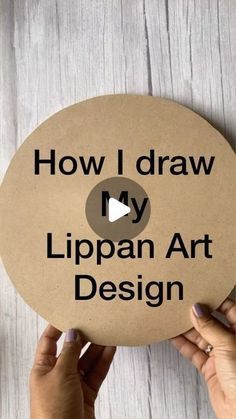 someone is holding up a sign that says how i draw my lippan art design