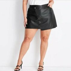 Nwt Waist: @29" Length: @18" Polyurethane 100% Polyester Machine Washable Kahlana Barfield Brown, Kahlana Barfield, Belted Mini Skirt, Peplum Skirt, Faux Leather Mini Skirt, Pencil Skirt Black, Wardrobe Ideas, Plaid Mini Skirt, Faux Leather Skirt