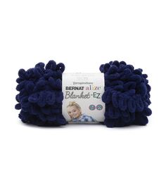 bernat all wool blanketing yarn in dark blue