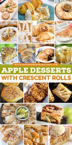 Warm your heart with Apple Desserts with Crescent Rolls! Dive into delicious fall recipes like Upside Down Apple Cinnamon Roll Cake, Apple Danish, and Apple Dumplings. These delightful things to bake will fill your home with love and sweet aromas. Try them today! Apple With Crescent Rolls Easy Recipes, Apple Recipes Crescent Rolls, Apple With Crescent Rolls, Apple Stuffed Crescent Rolls, Apple Cinnamon Crescent Roll Recipes, Apple Slices Wrapped In Crescent Rolls, Crescent Apple Dessert, Apple Pie Croissant Rolls, Crescent Roll Recipes Apple