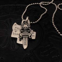 Brand New No Wear No Scratch Accept Reasonable Offer Have A Nice Day Chrome Hearts Pendant, Crazy Jewelry, Weird Jewelry, Heart Accessories, Mens Accessories Jewelry, Have A Nice Day, Chrome Hearts, Dream Jewelry, Nice Day