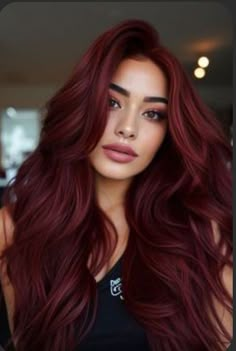 Hairstyle Chart, Red Hair Styles, Hair Color Mahogany, Red Hair Extensions, Red Hair Inspiration, Hair Hack, Hairstyles Blonde