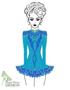 Irish dance dress idea by Magic Dance Design. Image format: JPG. Dimensions: 936x1200px. If you would also like us to create dress with the design, contact us for more information. Irish Dancing Dresses For Sale, Pink Irish Dance Dress, Irish Step Dancing Dresses, Blue Irish Dance Dress, Irish Dance Dress Designs, Irish Dance Dress, Irish Dance Solo Dress, Solo Dress, Irish Dance