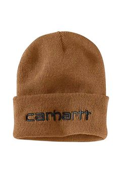 Be sure you are fall ready with one of our Carhartt Knit Cuff Logo Beanie in Brown. Features of this beanie include: basic brown color, knit construction, cuffed hem with embroidered logo. A beanie is always a perfect accessory to complete your outfit!Features:Carhartt BeanieStyle: 104068-211Color: Brown100% AcrylicUnisex hats, beaniesRibbed knit fabricCuffed hem with Carhartt branded embroidered logoOne size fit mostImportedHand wash cold Bonnet Carhartt, Carhartt Hat, Carhartt Beanie, Mens Hats Fashion, Browning Logo, Men Carhartt, Beanie Style, Mens Beanie, Cuffed Beanie