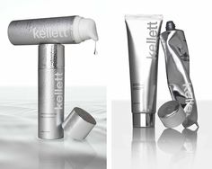 Kellett Skincare - Designed by HATCHBEAUTY Silver Skincare Packaging, Hair Care Bottle Design, Chrome Packaging, Aluminium Skincare Packaging, Cosmeceutical Packaging, Haircare Packaging, Minimalist Skincare, Foil Packaging