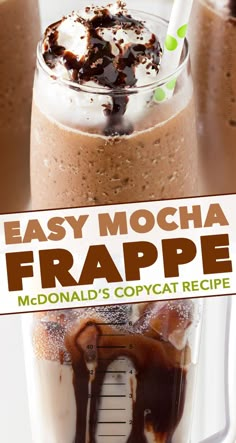 an easy mocha frappe recipe in a blender