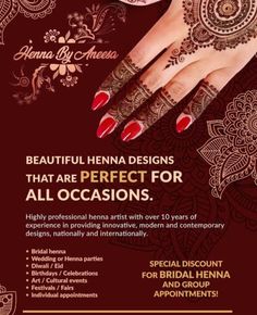 henna designs that are perfect for all occasions - special discounts available in india