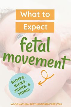 a baby is holding its head with the words, what to expect petal movement