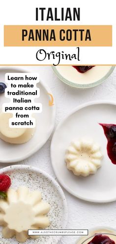 Confused about the right amount of gelatin to use in Panna Cotta? Unsure about how to perfectly infuse the cream with the fresh vanilla bean? Look no further! Check out our ultimate guide on making this Italian delicacy and become a Panna Cotta making pro. Pena Cotta Recipe, Vanilla Panna Cotta Recipe, Vanilla Bean Panna Cotta, Penna Cotta Recipes, Pans Cotta, Panna Cotta Recipe Italian, Panacota Recipe, Pana Cotta Recipe