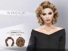 an image of a woman's hair for the game wingsdg stylie