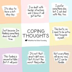 Coping Statements, Emotional Learning Activities, School Counsellor, Learning Activities For Kids, Psych Nurse, Quotes About Strength And Love, Social Emotional Learning Activities, Group Ideas, Counseling Activities