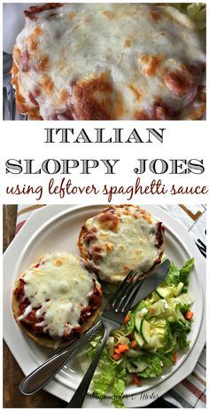 italian sloppy joes using leftover spaghetti sauce is an easy and delicious appetizer