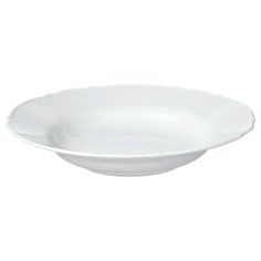 a white bowl on a white background with no one in the photo to describe it