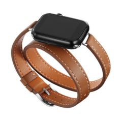 Adorn your Apple Watch with a touch of luxury! Our leather wrap band is crafted of soft leather, designed to add a timeless elegance to your look. With its classic style, you’ll love to show it off! Fits Apple Watches 38mm/40mm Light brown leather Adjustable Bracelet Stands, Apple Smartwatch, Apple Watch 3, Apple Watch Bracelets, Apple Watch Sizes, Bracelet Apple Watch, Apple Watch Accessories, Sport Armband, Apple Watch Bands Leather