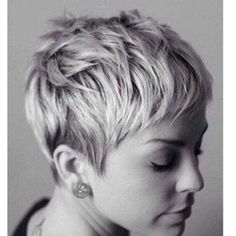 Haircut For Older Women, Short Pixie Haircuts, Short Pixie Cut, Short Blonde Hair, Blonde Pixie, Medium Hair Cuts, Short Pixie