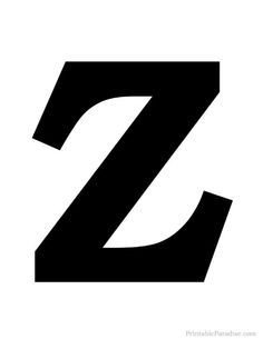 the letter z is made up of black and white letters, which appear to be capitalized