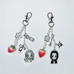 Nana and Hachi Strawberry Clip On Charm (2 Designs) Nana And Hachi, Anime Nana, Nana Anime, Anime Keychain, Matching Keychains, Clip On Charms, Nana Gifts, Red Strawberry, Anime Merchandise