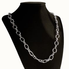 Brand New Women's White Gold Chain Link Necklace Genuine 14k White Gold Plated Sterling Silver Length - 28" 10mm Width Retail Price $350 Buy With Confidence From A Trusted Seller With A 99%+ Feedback Rating! *Also Available In Yellow Gold A0484 (Id-655-) Gold Chain Link Necklace, White Gold Chain, White Gold Chains, Silver Chain Necklace, Style Necklace, Chain Link Necklace, Link Necklace, Gold Plated Sterling Silver, Gold Chain