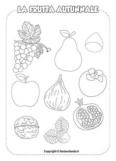 the fruits and vegetables coloring page