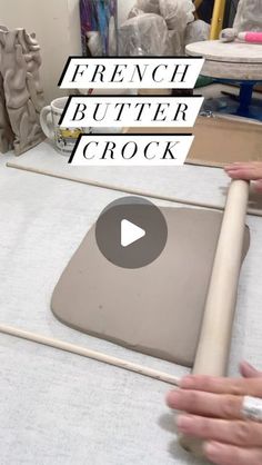 a video demonstrating how to make a french butter crock from scratchsticks and wood