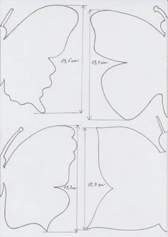 three different shapes are shown in the same drawing style, each with one side cut out