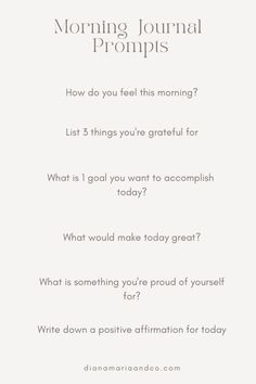 Morning Journal Prompts, Mindfulness Journal Prompts, How To Journal, Morning Journal, Journal Inspiration Writing, Healing Journaling, Gratitude Journal Prompts, Daily Journal Prompts, Morning Pages