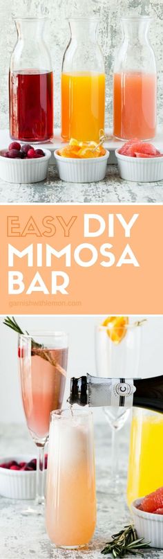 easy diy mimosa bar recipe