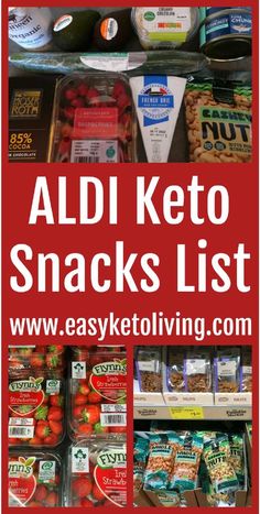 ALDI Keto Snacks List – low carb friendly store bought snack foods for on the go – shopping list for budget friendly ALDI – with video. Keto Shopping List Uk, Keto Snacks List, Keto 2023, Keto Snacks To Buy, Calories Food, Store Bought Snack, Keto Snacks Easy, Good Keto Snacks