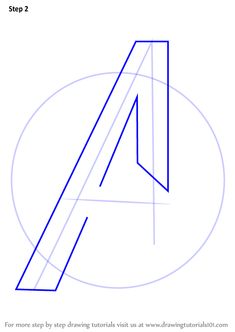 how to draw the letter a step by step