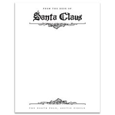 the front and back cover of santa claus's christmas carol, with an ornate border