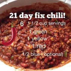 an image of a chili recipe with instructions