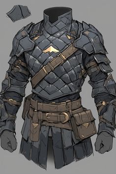 Medieval Armour Art, Scale Mail Armor Dnd Male, Scale Armor Dnd, Cool Armor Designs, Dnd Heavy Armor, How To Draw Armour, Knight Armor Concept Art, Medieval Armor Concept Art, Plate Armor Dnd