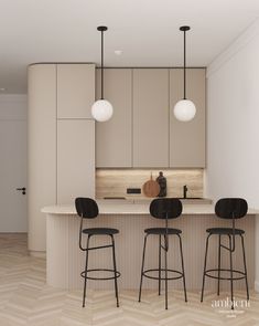 Designing an apartment within a tenement house encapsulates harmony and elegance, achieved through the adept use of beige tones and natural materials. A distinguishing feature of this project is the incorporation of rounded and organic furniture, which not only garners attention but also imbues the apartment with a gentle ambiance.