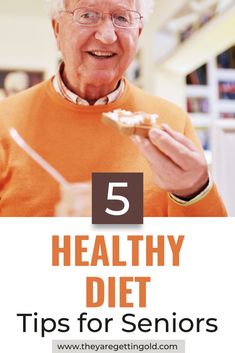 Five Healthy Diet Tips for Seniors - They Are Getting Old Healthy Food For Seniors, Meals For Seniors Healthy Eating, Senior Nutrition, Menu For Senior Citizens, Nutrition Tips For Seniors, Senior Health Care, Senior Meals, Elderly Health, Best Diet Foods