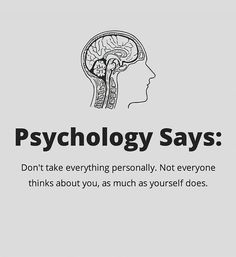 a poster with the words, technology says don't take everything personally not everyone thinks about you, as much as yourself does