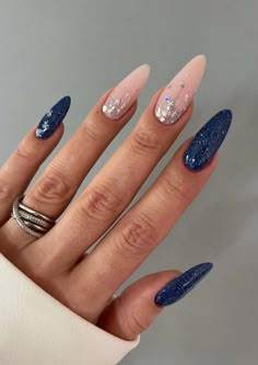 Diy Glitter, Smink Inspiration, Fake Nails With Glue, Blue Nail Designs, Nailed It, Nail Accessories