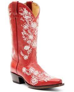 Shyanne Women's Willa Western Boots - Snip Toe, Red Red Cowgirl Boots, Red Cowboy Boots, Womens Cowgirl Boots, Ostrich Legs, Wedding Boots, Handcrafted Boots, Dan Post, Corral Boots, Boot Barn