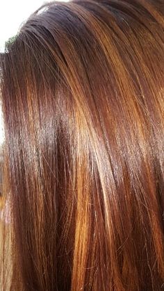 Golden Brown Hair With Red Highlights, Straight Auburn Hair With Highlights, Short Brown Hair With Copper And Blonde Highlights, Bright Copper Highlights On Brown Hair, Copper Highlights On Brown Hair Bob, Brunette Hair Color With Highlights, Auburn Hair With Highlights, Hair Color Caramel