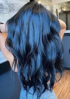 Black Hair Shades, Blue Black Hair Color, Latest Hair Color, Black Hair Color, Mega Hair, Hair Color Shades, Latest Hair