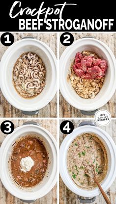 the steps to make beef stroganoni soup