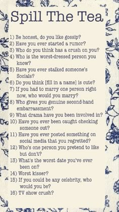 Questions to ask your friends for all the gossip XOXO Questions To Ask Ur Friends About U, Questions To Ask On A Sleepover, Games For Friends Question, Question Ideas For Friends, Question To Ask Your Bestie, Bff Questions Game, Bff Questions To Ask Game, Questions To Ask My Best Friend, Question To Ask Best Friend