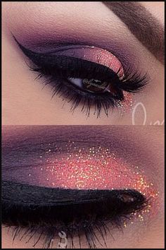 Professional Makeup Kit, Cute Eyeshadow Looks, Dramatic Eye Makeup, Cute Eye Makeup, Makeup 101, Eye Makeup Techniques, Makeup Idea, Beautiful Eye Makeup, Purple Eyeshadow