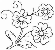 a line drawing of flowers on a white background