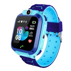 the children's smart watch is blue